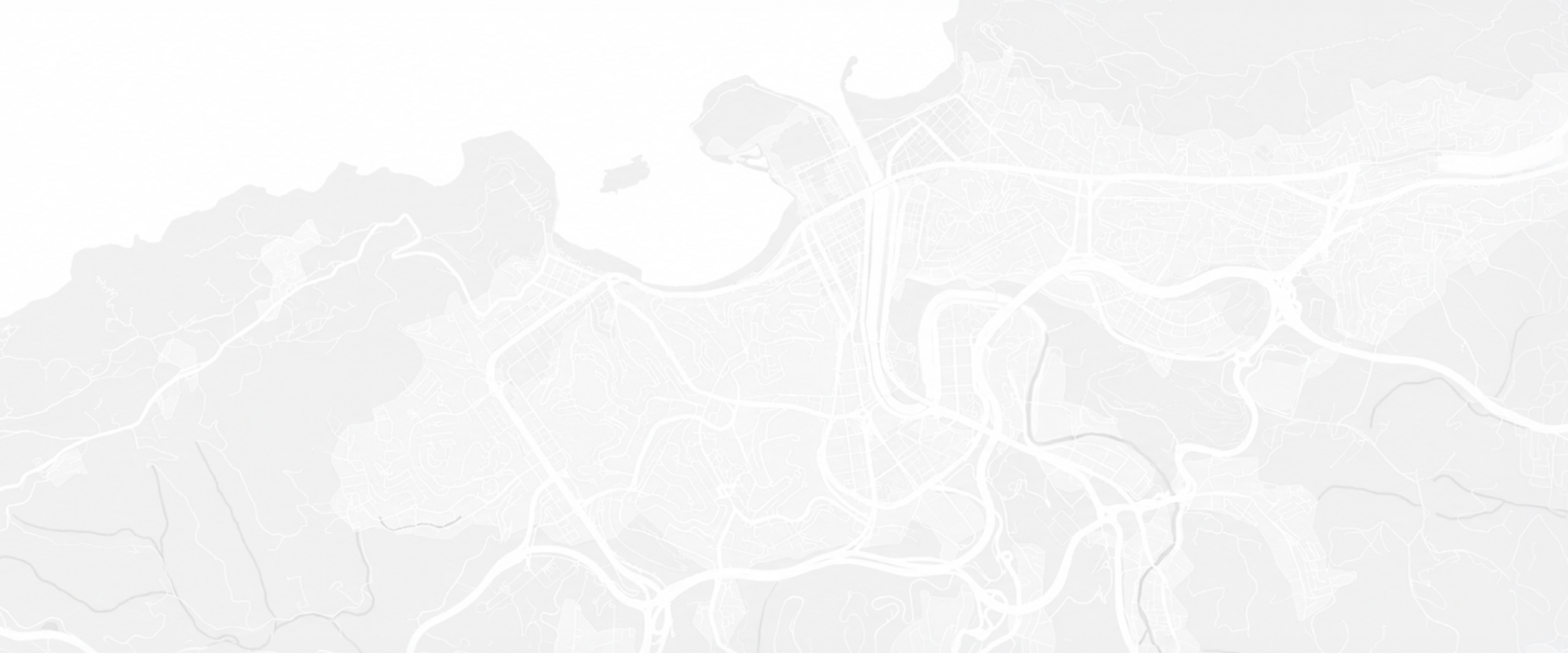 Mapa de San Sebastián con barrios marcados